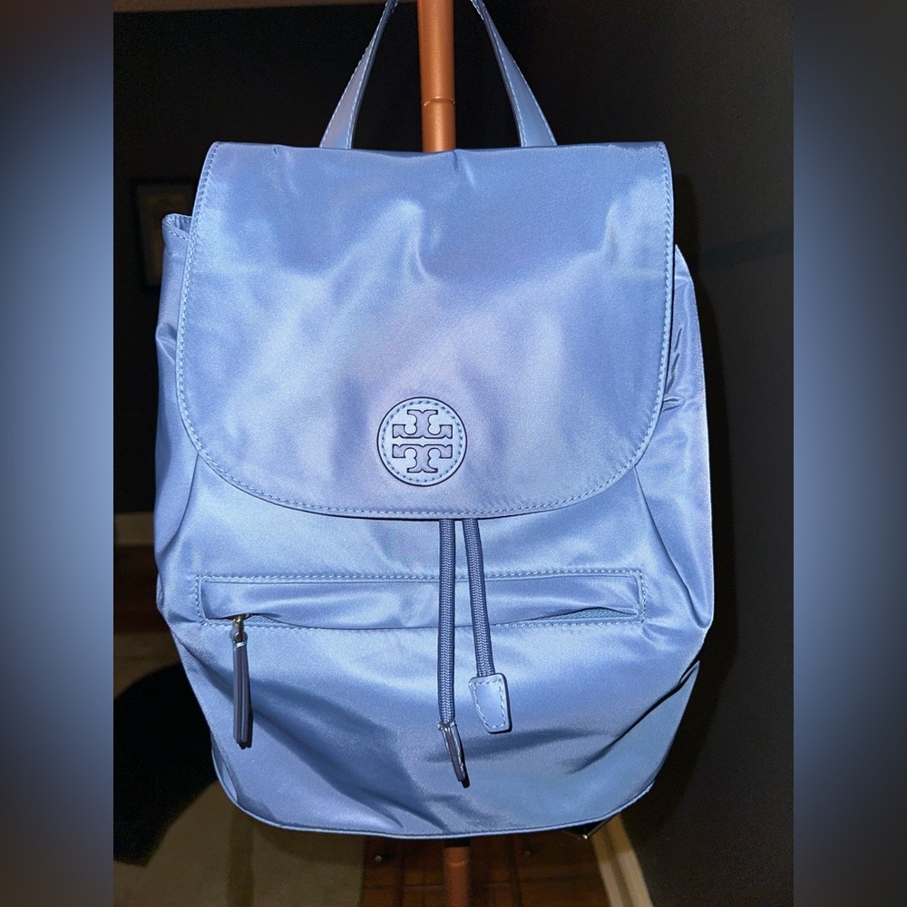 Tory Burch blue backpack
